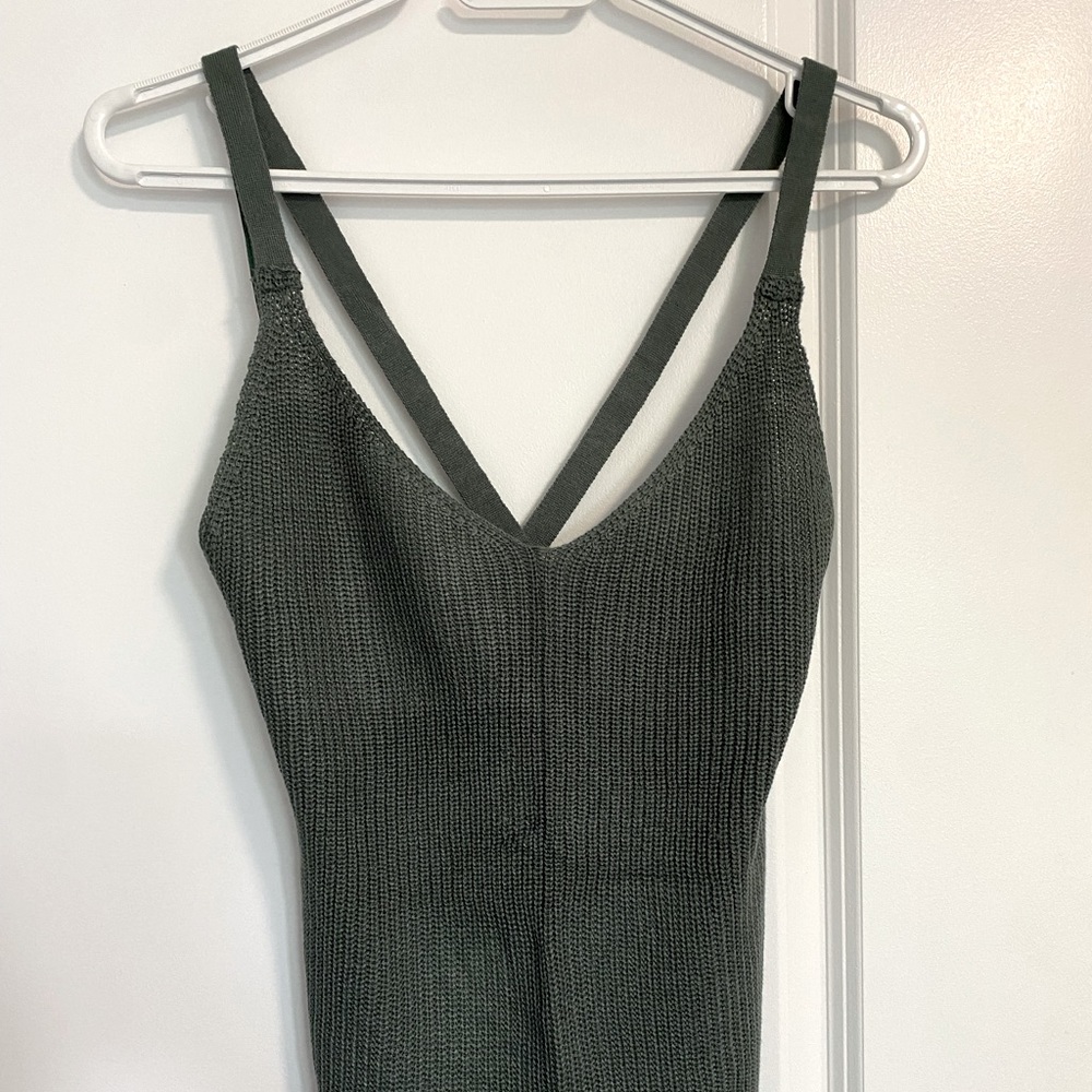Olive green top